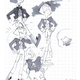 Concept sketches for Pearl and Amethyst’s final forms.